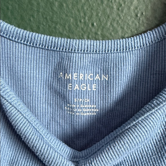 Blue Rouched Tank Top - Picture 2 of 5